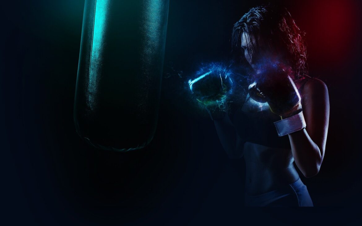 Boxer Power Energy Sport Fighter Punch Fitness